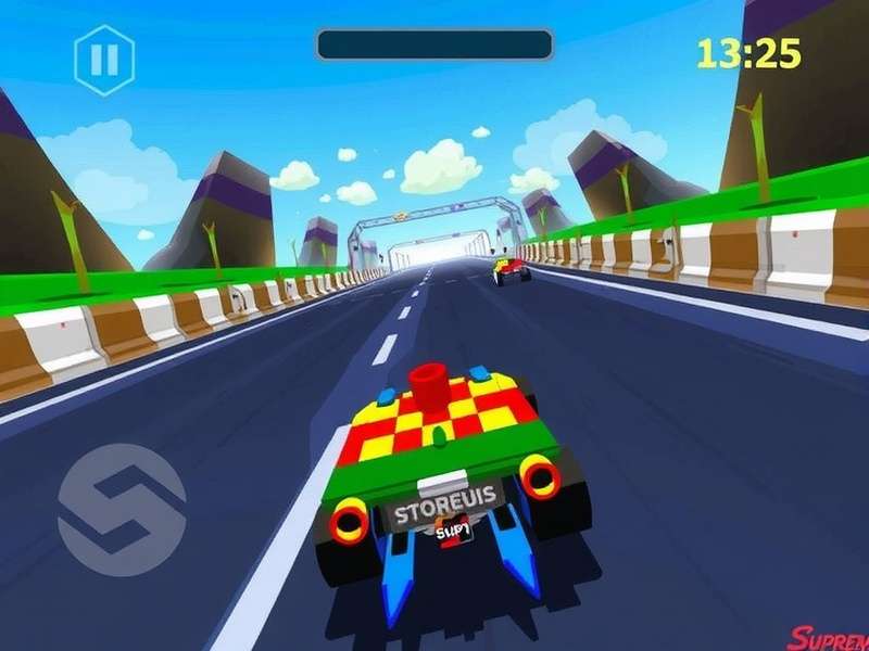 Turbo Racer Supreme Gameplay Screenshot